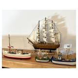 Wooden Model Ships and Boats