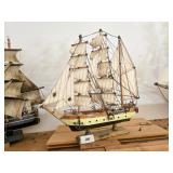 Wooden Model Ship 'Brick Duck' with Sails