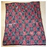 Patchwork Quilt with Floral Fabric
