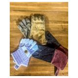 Leather and Cloth Gloves