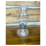 Glass Oil Lamp with Clear Chimney