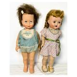 Two Vintage Dolls: Ideal Doll P-16 and Mattel Sing