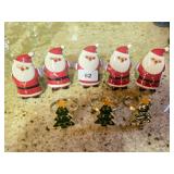 Santa and Christmas Tree Napkin Rings