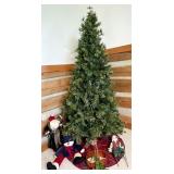 Artificial Christmas Tree with Holiday Decorations