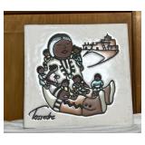 Tessadre Ceramic Tile with Pueblo Artwork