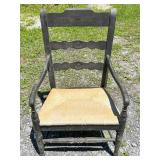 Rush Seat Ladder-Back Armchair