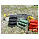Fishing Gear Set with Tackle Boxes and Rod Bags