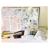 Maps and Carson-Newman Eagles Poster