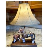 Clydesdale Horse Figurine Table Lamp