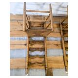 Ladder-Back Chairs with Rush Seats