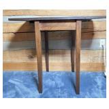 Wood Drop-Leaf Side Table