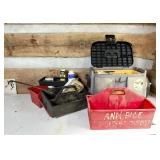 Tool Storage Tote and Plastic Boxes