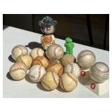 Baseball Memorabilia with Signed Balls
