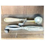 Ice Cream Scoop and Metal Fish Gripper Tools