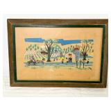 Framed Print Signed by N. Takis