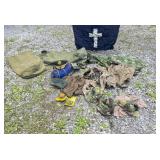 Military Uniform and Athletic Gear Lot
