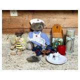 Decorative Items Including Plush Toys and Candles