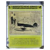 Associated News Service Lindbergh Flight Poster