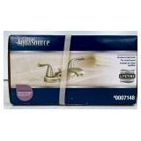 AquaSource Centerset Bathroom Faucet, Brushed Nick