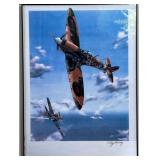 Framed Aviation Print Signed by Ray Waddley
