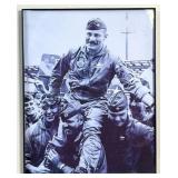 Framed Black-and-White Military Photograph