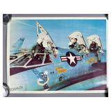U.S. Navy Aircraft Photo with Pilots