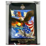 2002 Air & Sea Show Military Poster