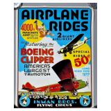 Airplane Rides Poster Featuring Boeing Clipper