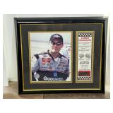 Framed Kevin Harvick Career Highlights Display