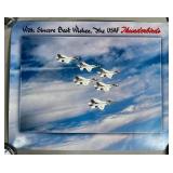 USAF Thunderbirds Signed Poster