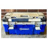 Kobalt Plastic Tool Storage Box With Compartments