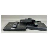 3 DVD Players with Remotes and Power Cables