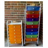 Multi-Color Plastic Drawer Storage Units