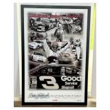 Framed Dale Earnhardt Tribute Poster