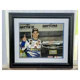 Framed NASCAR Driver Photograph