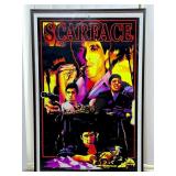 Scarface Film Poster with Neon Design