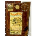 Decorative Display with 1894 Winchester Calendar