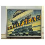 Framed Goodyear Advertising Print