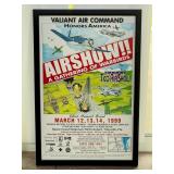Framed 1999 Valiant Air Command Airshow Poster