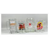 Glass Beer Mugs with Assorted Designs