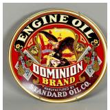 Dominion Brand Engine Oil Porcelain Sign
