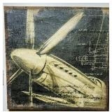 Canvas Print of Propeller Aircraft Design