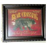 Framed Bear Crossing Bed & Breakfast Sign
