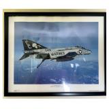 Framed F-4 Phantom Marines Aircraft Print