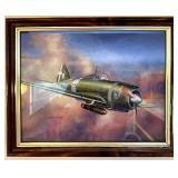 Framed Print of a World War II Fighter Plane
