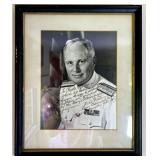 Framed Autographed Photograph of Naval Officer