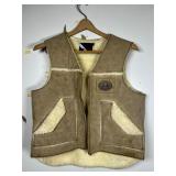 Wiman Shearling Vest with Suede Exterior