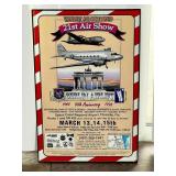 Framed 1998 Berlin Airlift Air Show Poster