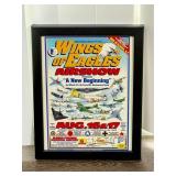 Framed Wings of Eagles Air Show Poster