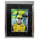 Motorsports Memorabilia Print in Matted Frame